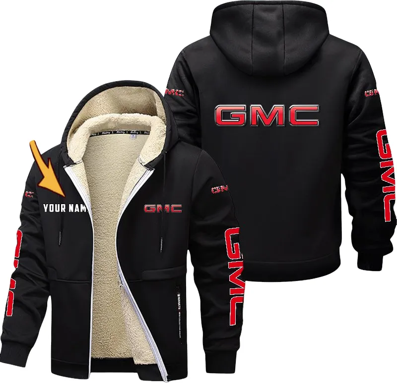 Power Pickup Lamb Fleece Thick Coat, Rugged Auto Fleece Jacket CAR18112025084 - Black