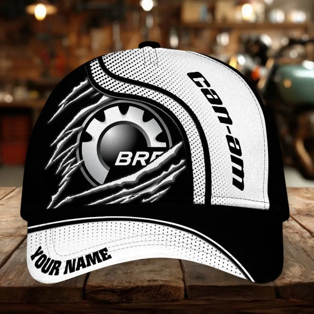 Rugged Trail Bike Classic Cap, Engine Vibe Baseball Cap For Auto Enthusiasts CAR500 - White