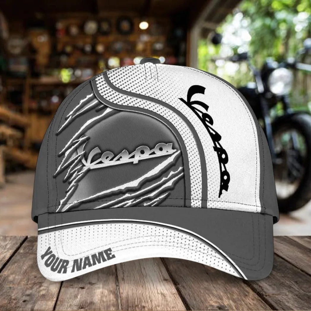 Racing Bike Classic Cap, Custom Motor Baseball Cap For Auto Lovers CAR500 - White