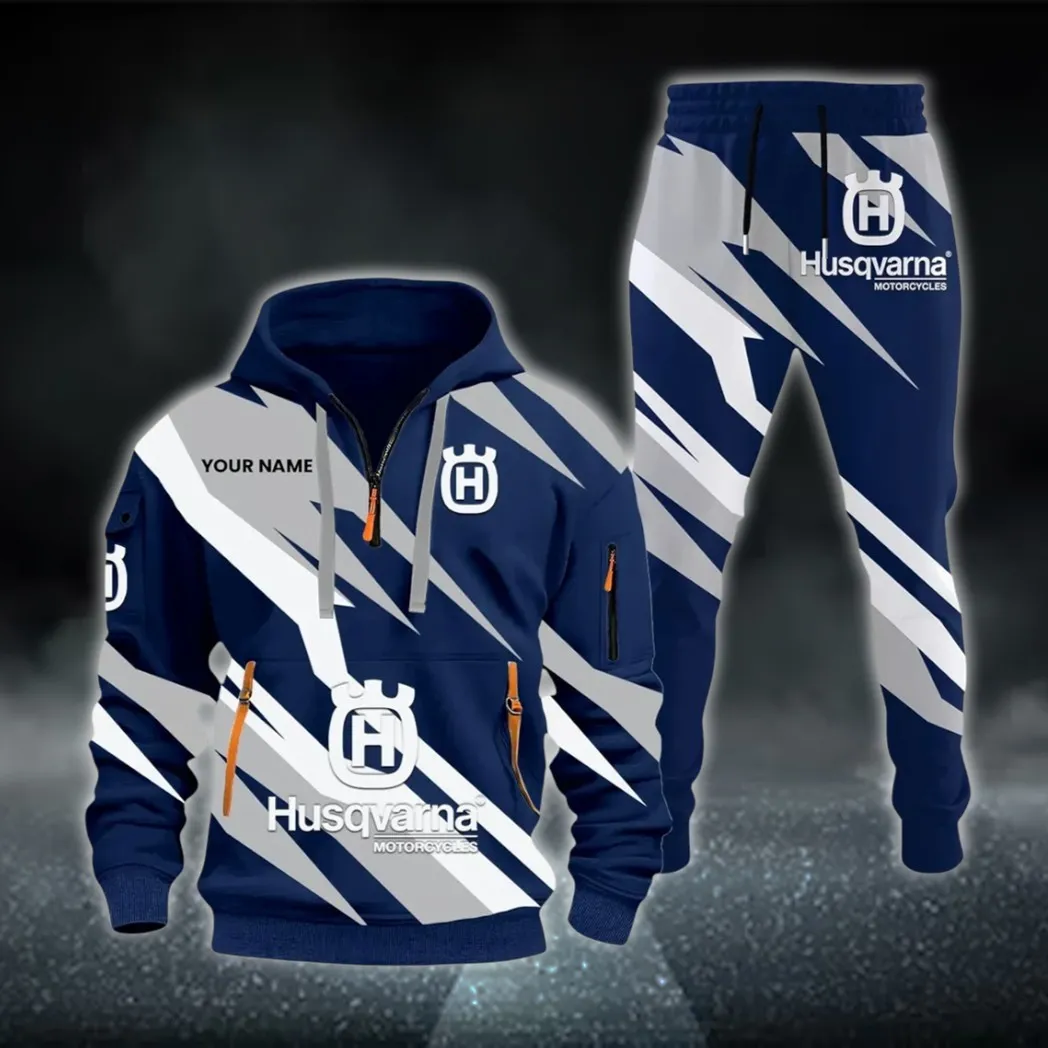 Off-Road Racer Hoodie Half Zip x Sweatpants Set, Gearhead Half-Zip Hoodie Combo CAR514100925000