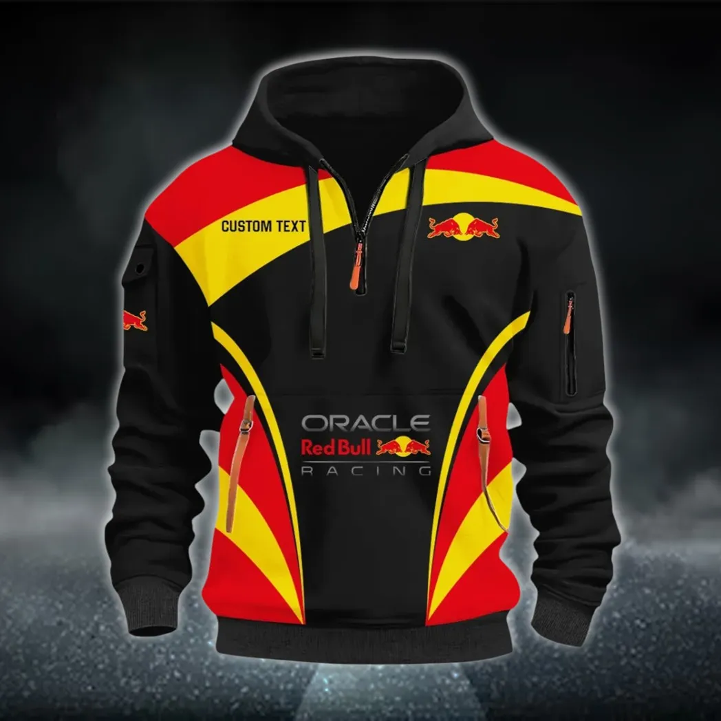 Racing Car Hoodie Half Zip 3D Print, Classic Comfortable Hoodie Style CAR514100925007