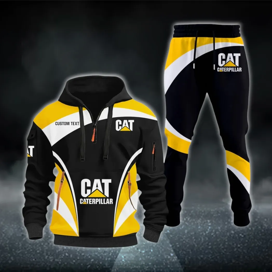 Mining Equipment Hoodie Half Zip x Sweatpants Set, Performance Drive Hoodie Combo CAR514100925011