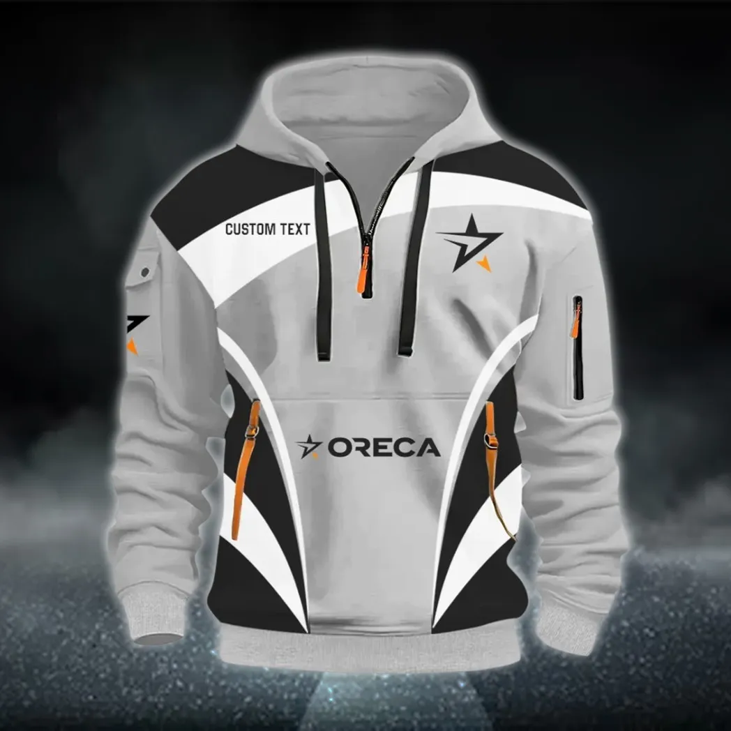 Racing Car Hoodie Half Zip 3D Print, Sporty & Street-Ready Hoodie CAR514100925013