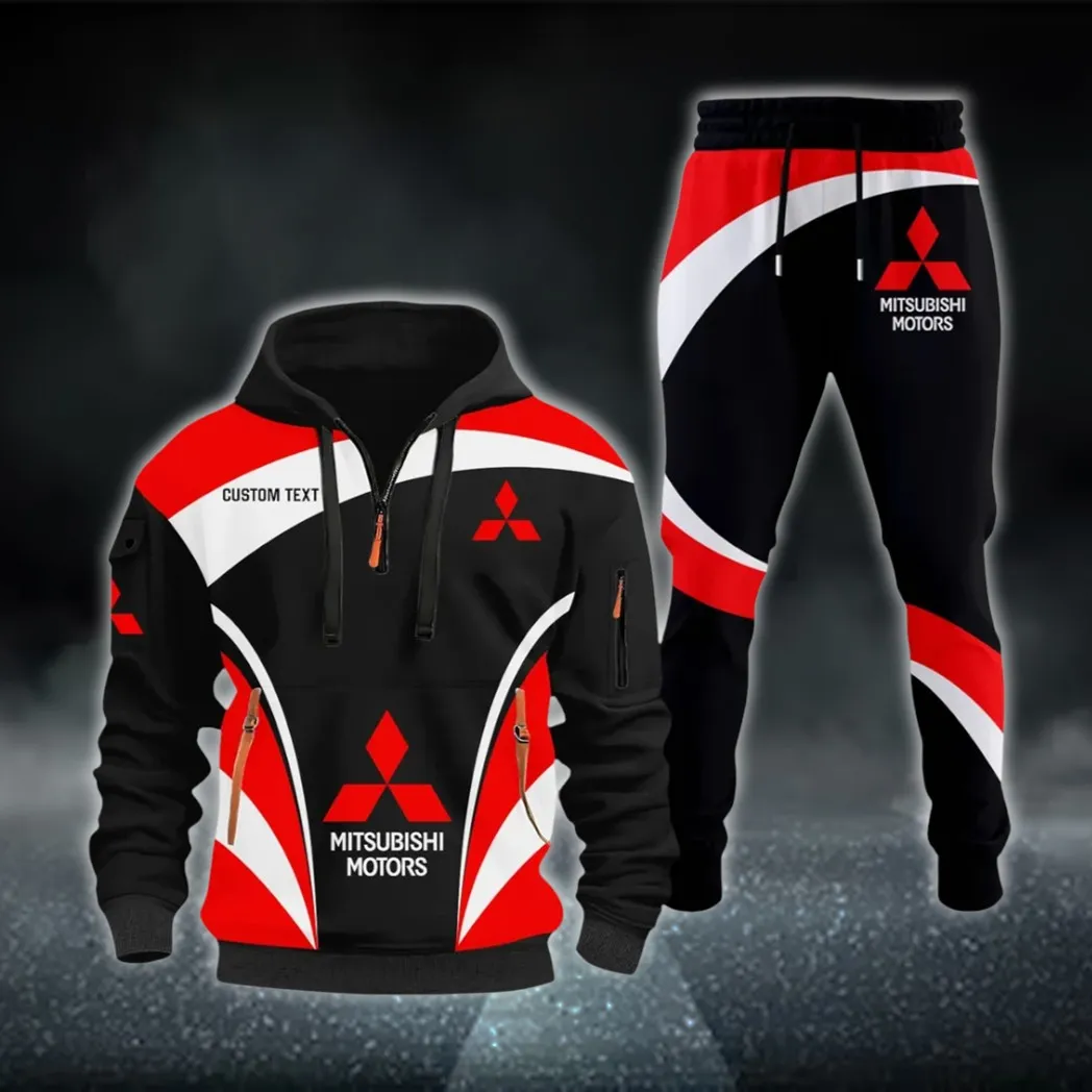 Off-Road SUV Hoodie Half Zip x Sweatpants Set, Engineered Driver's Hoodie Outfit CAR514100925019