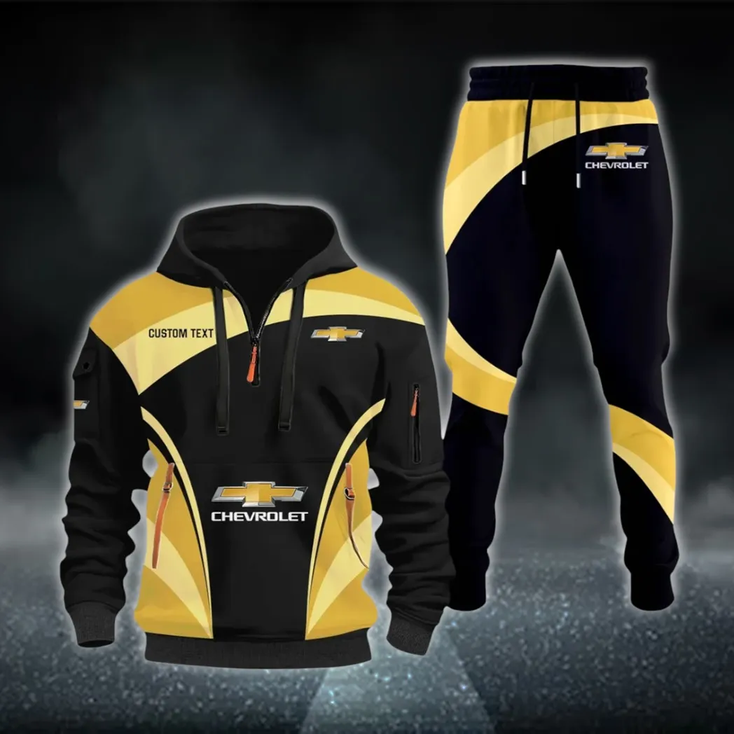 Off-Road SUV Hoodie Half Zip x Sweatpants Set, Custom Road Lifestyle Hoodie Set CAR514100925039