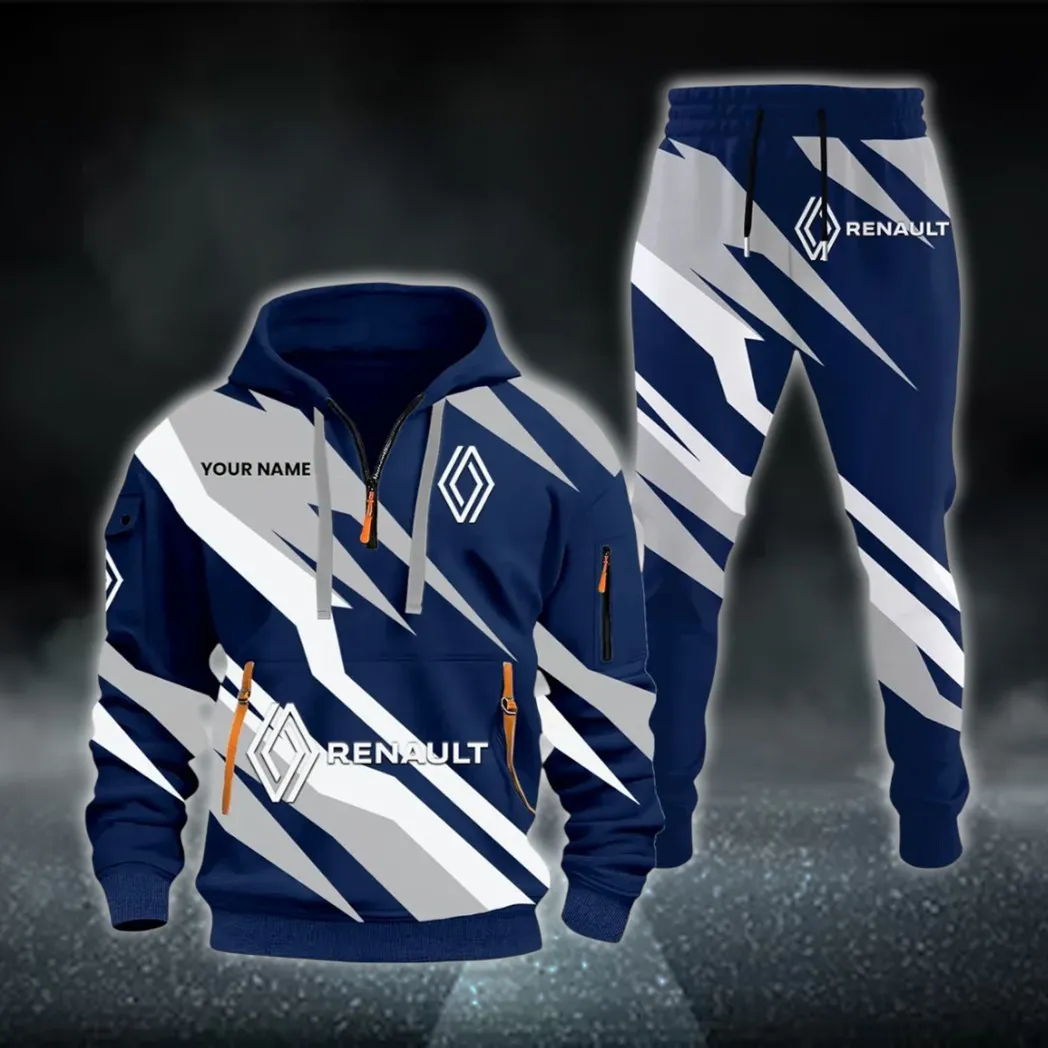 Passenger Vehicle Hoodie Half Zip x Sweatpants Set, Ride-Inspired Half-Zip Hoodie Set CAR514100925068