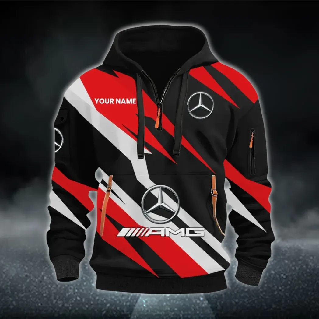 Engine Life Hoodie Half Zip 3D Print, Urban Casual Comfort Hoodie CAR514100925080