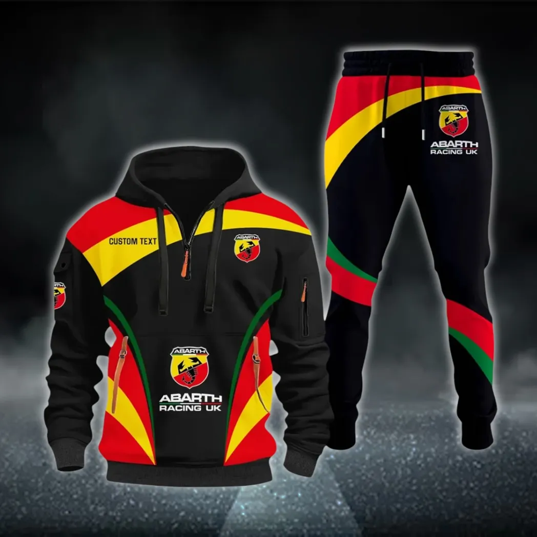 Performance Car Hoodie Half Zip x Sweatpants Set, Ride-Inspired Half-Zip Hoodie Set CAR514100925095