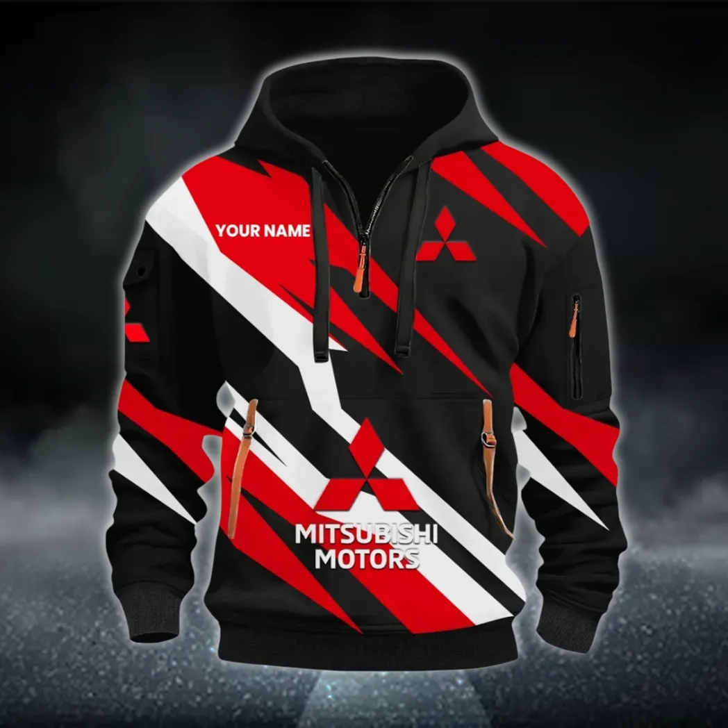 Urban Compact Hoodie Half Zip 3D Print, Sporty & Street-Ready Hoodie CAR514100925145