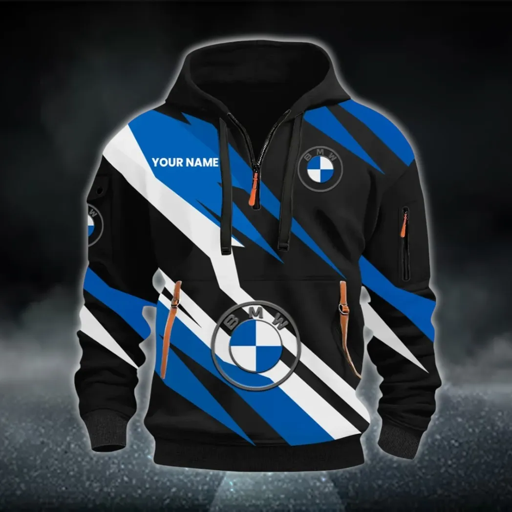 Sport Sedan Hoodie Half Zip 3D Print, Everyday Casual Hoodie CAR514100925163