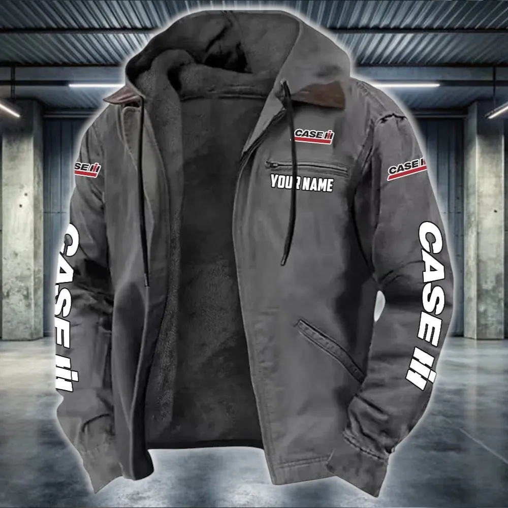 Harvest Vehicle Hooded And Flannel Hoodie, Bold Driver's Flannel CAR519 - Gray