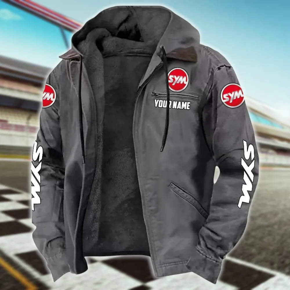 Eco-Friendly Scooter Hooded And Flannel Hoodie, Biker Spirit Hoodie CAR519 - Gray