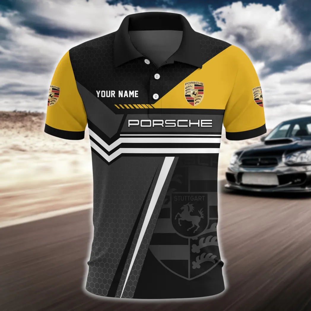 High-Speed Roadster Polo Shirt, Adventure-Ready Street Button Shirt CAR525111025000
