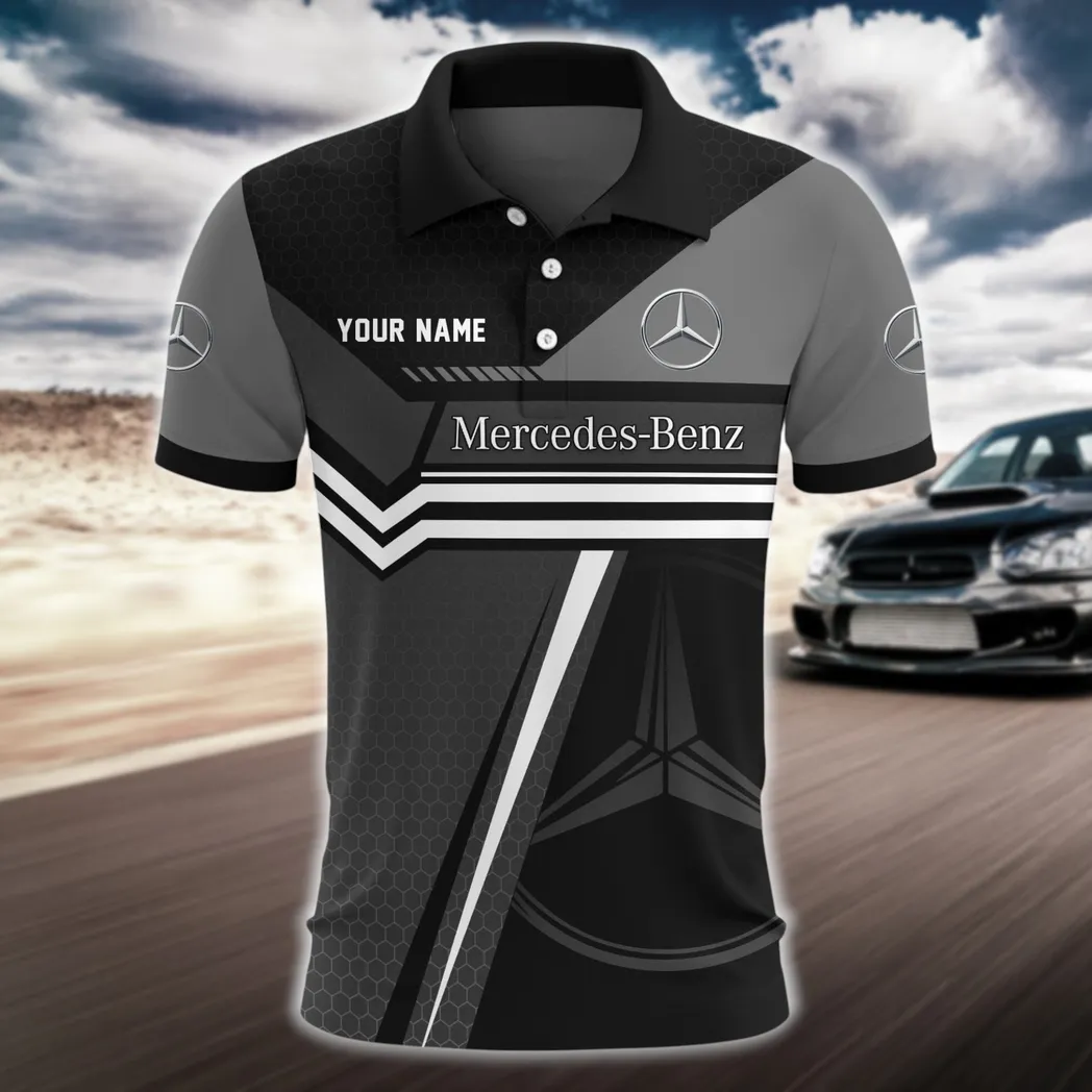 Grand Touring Auto Polo Shirt, Sporty Comfort Button Shirt CAR525111025001