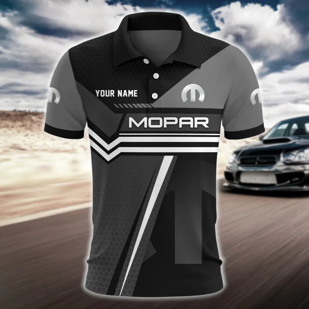 Muscle Car Parts Polo Shirt, Street-Ready Button Shirt CAR525111025035