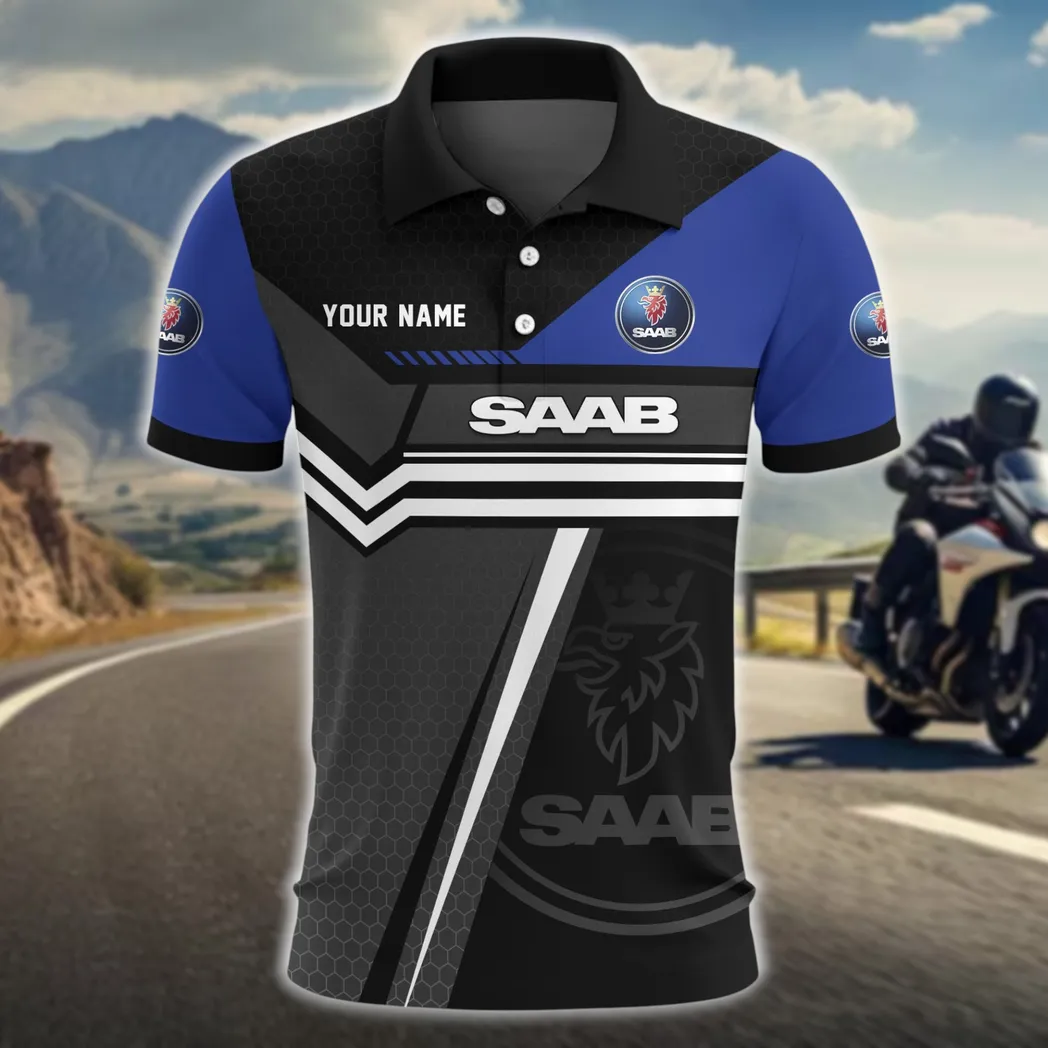 Off-Road Auto Polo Shirt, Sporty Comfort Button Shirt CAR525111025072