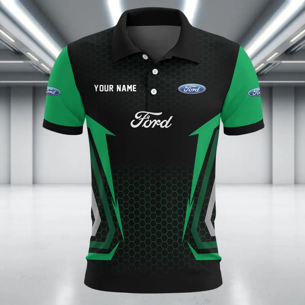 Classic Polo Shirt, Urban Relaxed Fit Button Shirt CAR526 - Green