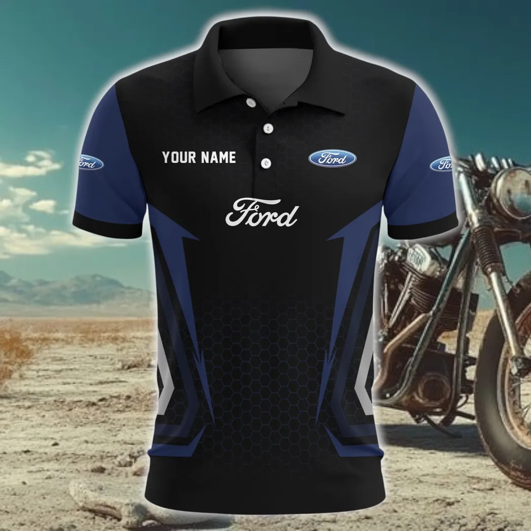 Classic Polo Shirt, Urban Relaxed Fit Button Shirt CAR526 - Navy