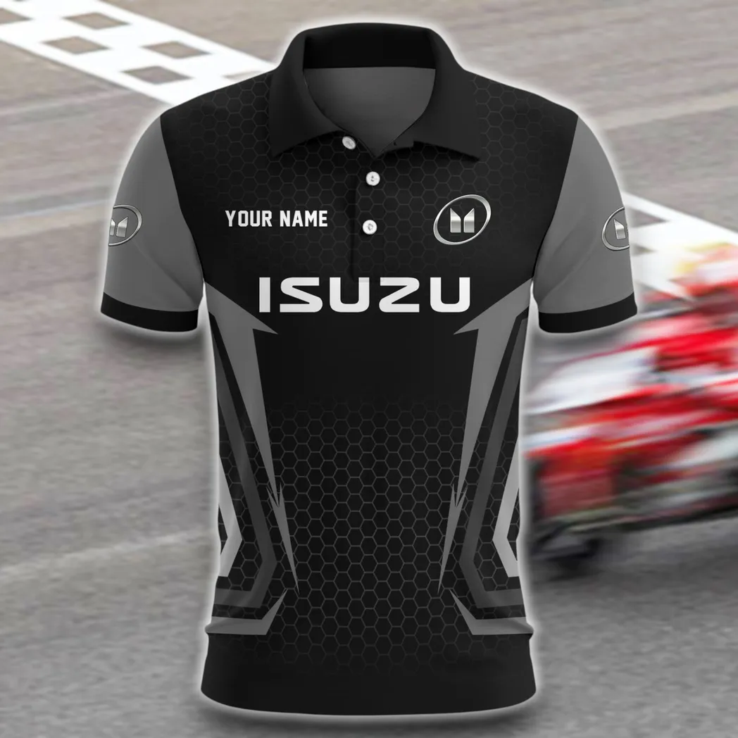 Durable Truck Polo Shirt, Street-Ready Button Shirt CAR526 - Gray