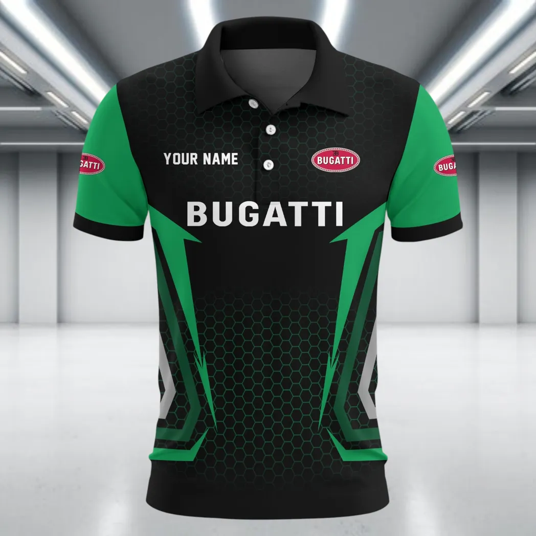 Supercar Polo Shirt, Comfortable Everyday Button Shirt CAR526 - Green