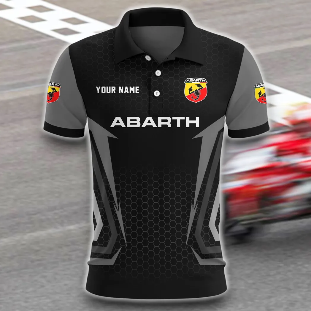 Compact Sports Car Polo Shirt, Casual Street Button Shirt CAR526 - Gray