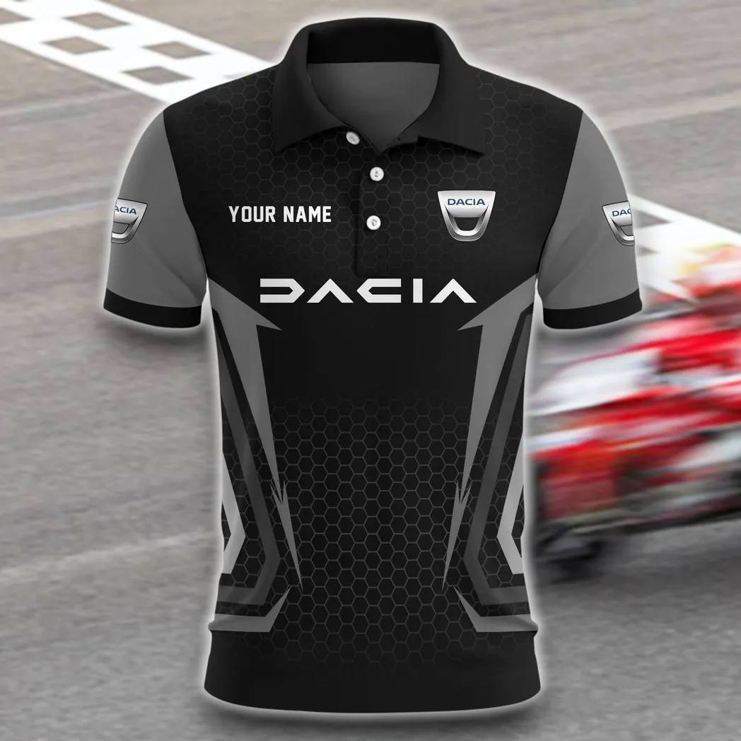 Duraforce Motors Polo Shirt, Casual Street Button Shirt CAR526 - Gray