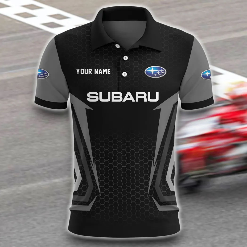 Outdoor Vehicle Polo Shirt, Sporty Casual Button Shirt CAR526 - Gray