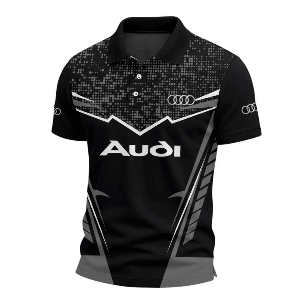 Luxury Car Polo Shirt, Adventure-Ready Street Button Shirt CAR529111425113-Gray