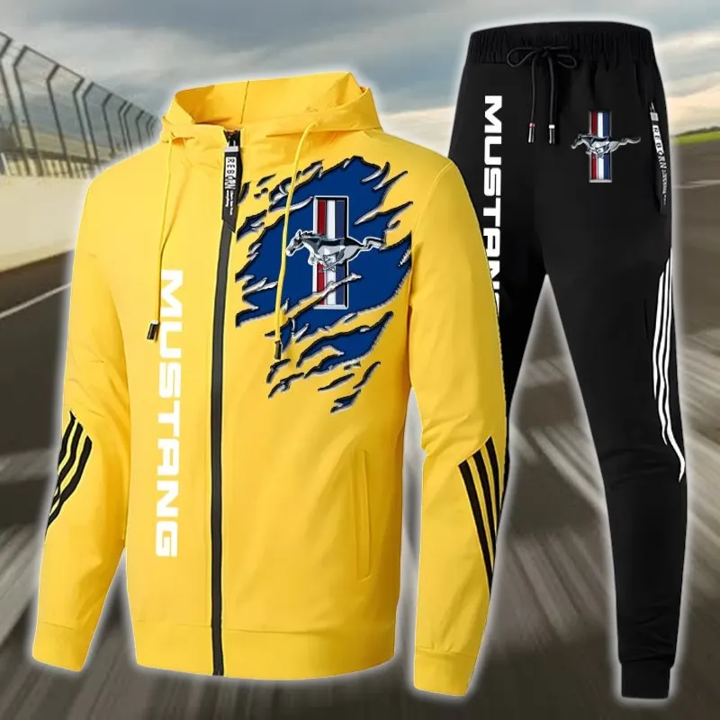 Racing Car Tracksuit, Roadstyle Outfit for Fans CAR537 - Yellow