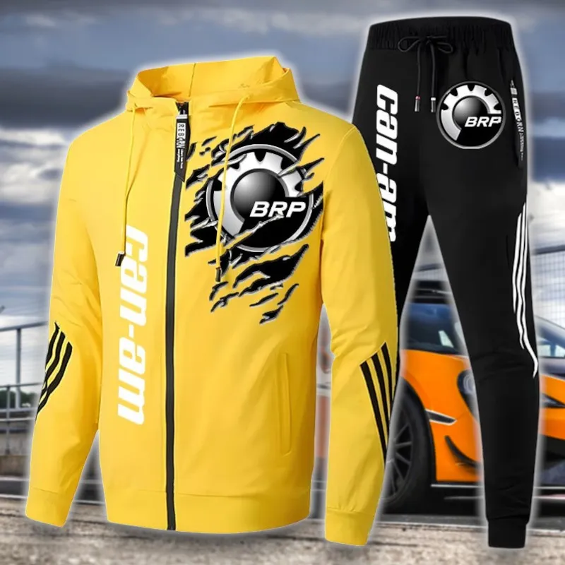 Racing Bike Tracksuit, Rider Comfort Fit Set CAR538 - Yellow