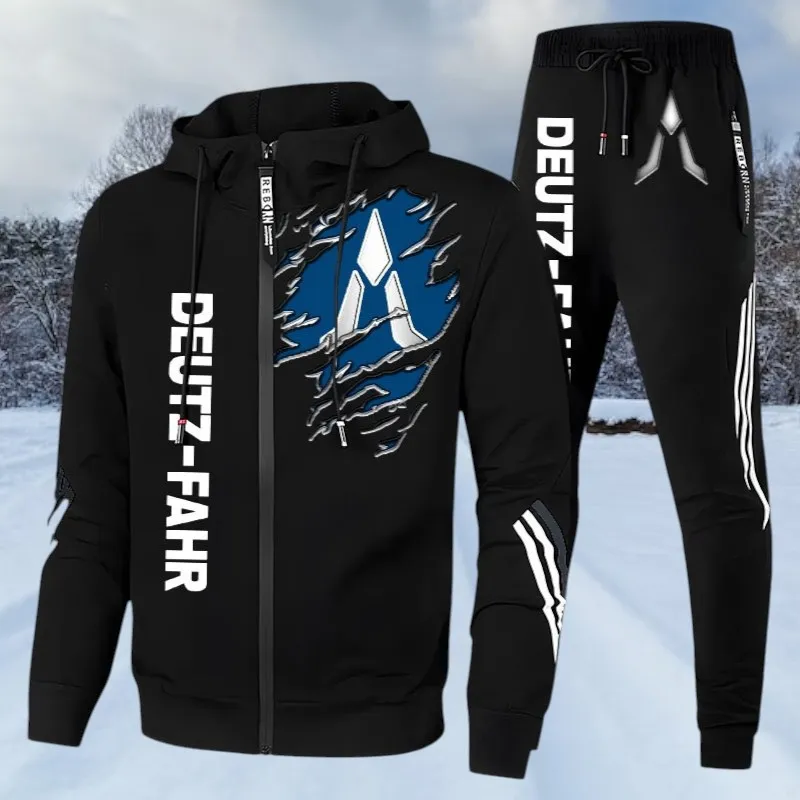 Agricultural Tractor Tracksuit, Motion Wear for Drivers CAR539 - Black