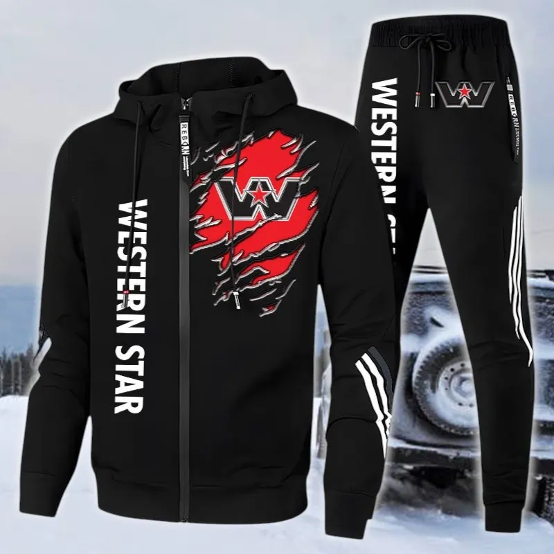 Transport Vehicle Tracksuit, Racing Comfort Wear Set CAR540 - Black