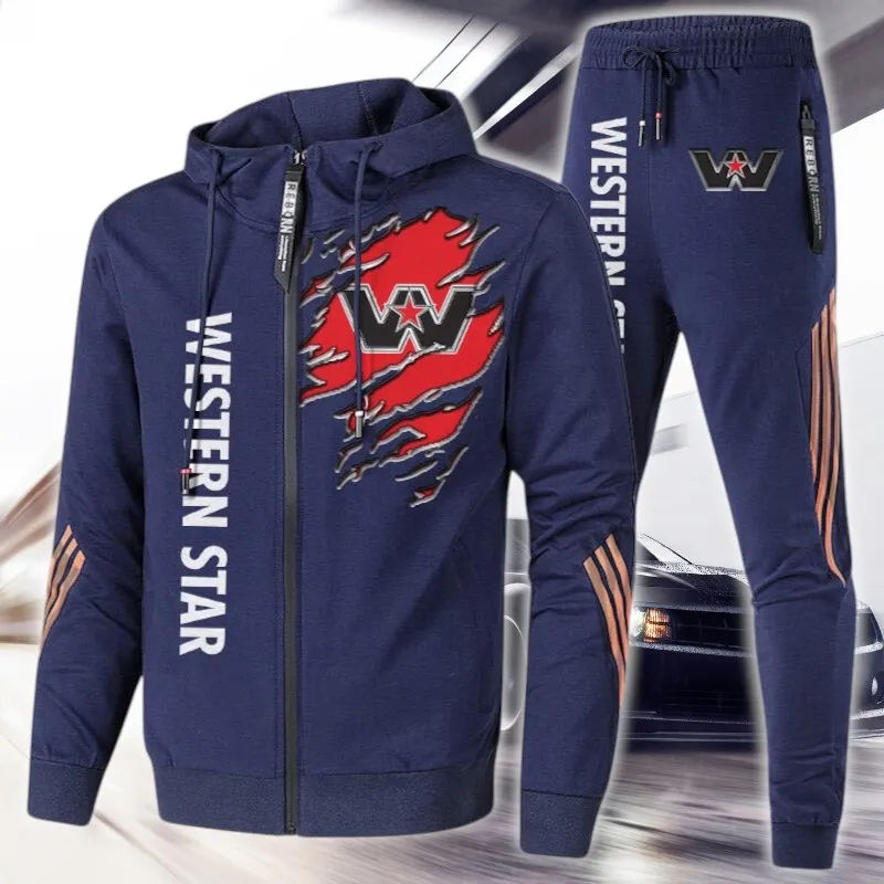 Transport Vehicle Tracksuit, Racing Comfort Wear Set CAR540 - Navy