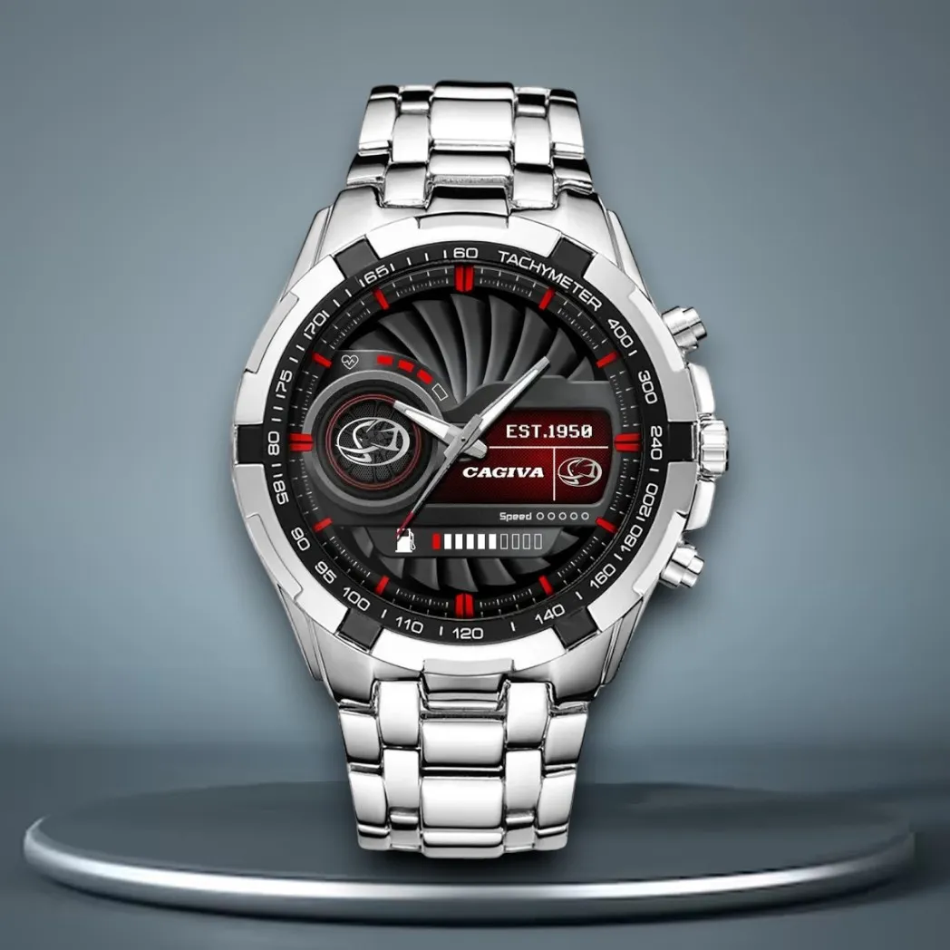 Agile Street Bike Steel Watches, Sport-Inspired Watch Precision DCAR475 - White