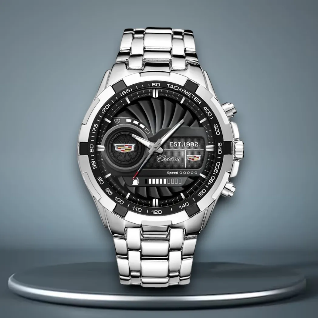 Luxury Sedan Steel Watches, Sport-Inspired Wristwatch Style DCAR476 - White