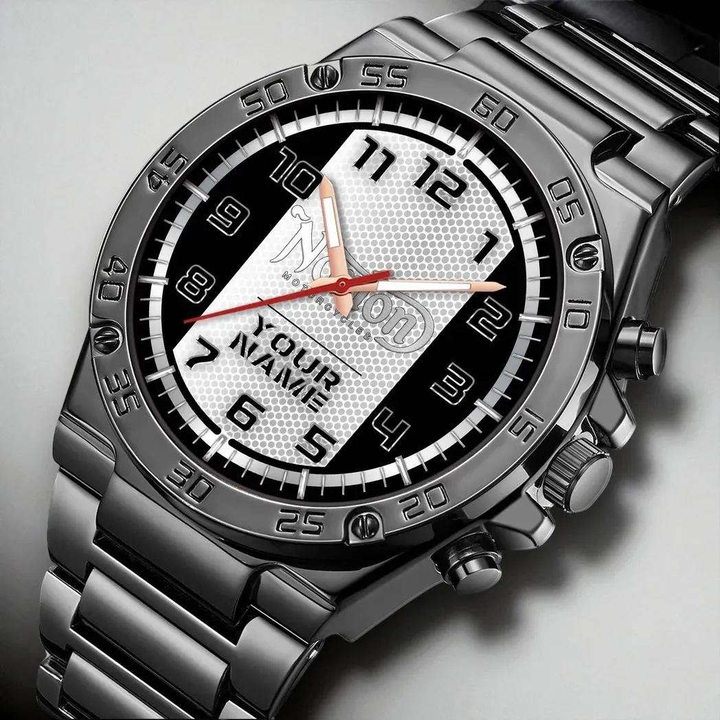 Custom Road Bike Hand Watch, Elite Watch for Sports Fans DCAR477 - Black