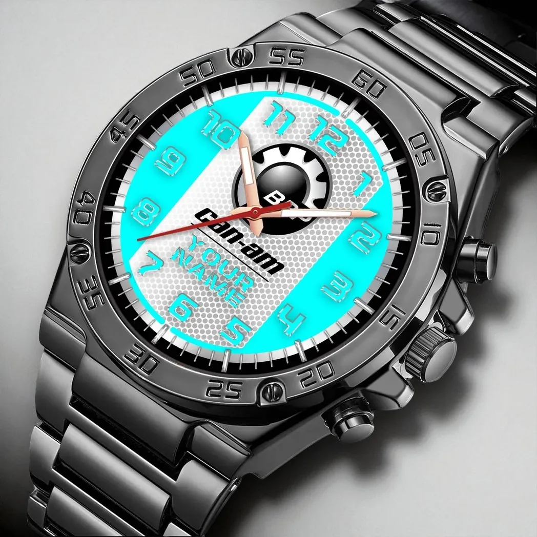 Recreational Quad Hand Watch, Modern Supporter Wristwatch Style DCAR477 - Cyan