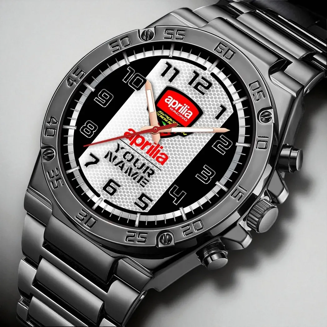 Road Bike Hand Watch, Athletic Style Fan Timepiece DCAR477 - Black