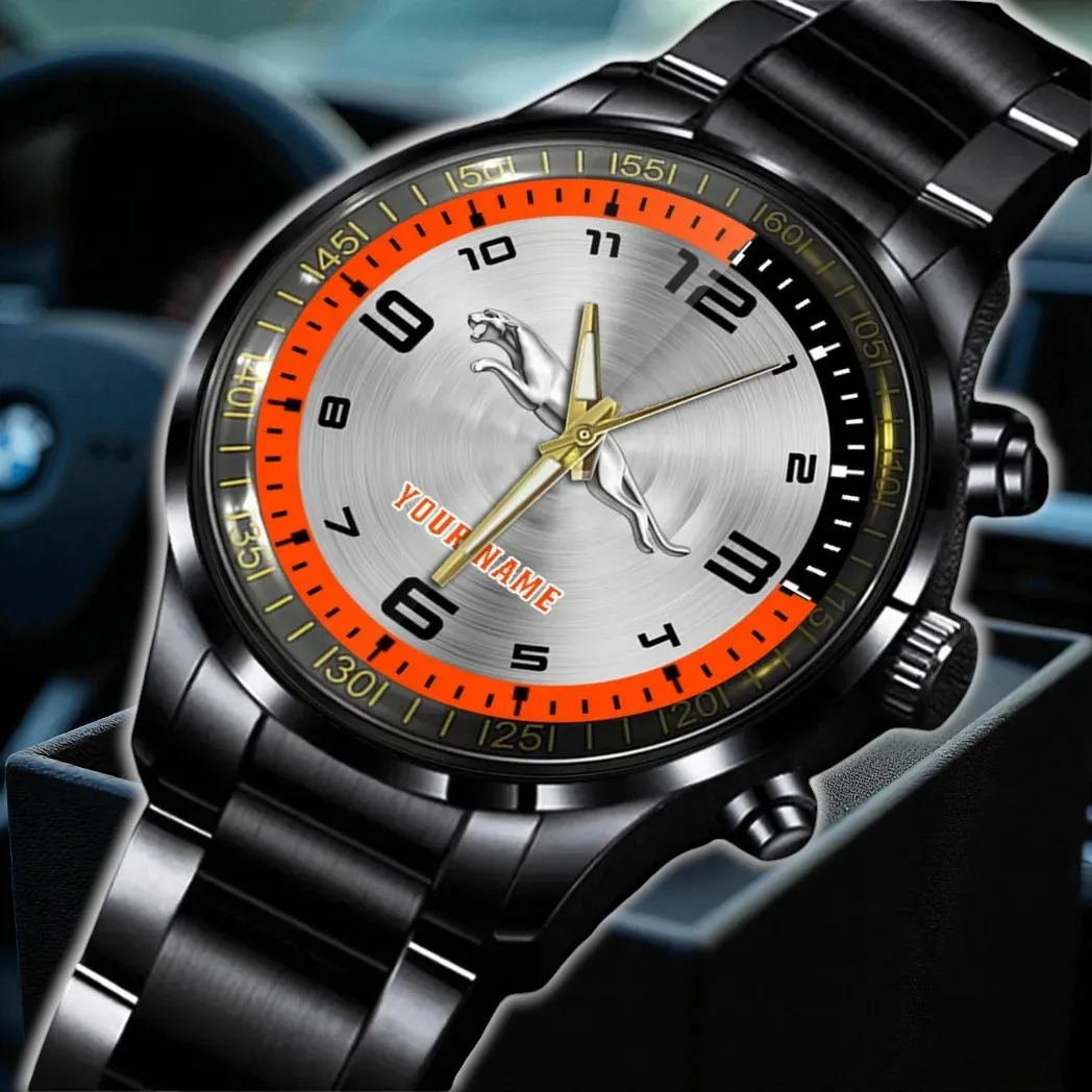 Open-Air SUV Stainless Steel Watch, Sport-Inspired Wristwatch Style DCAR478 - Orange