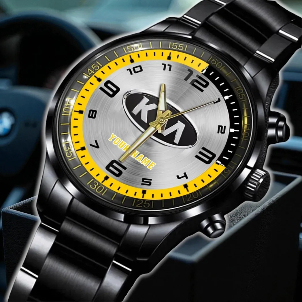 Compact SUV Stainless Steel Watch, Fan Pride Performance Watch DCAR478 - Black