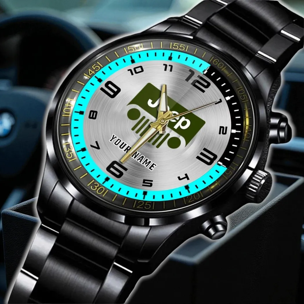 Off-Road Vehicle Stainless Steel Watch, Fan Lifestyle Performance Watch DCAR478 - Cyan