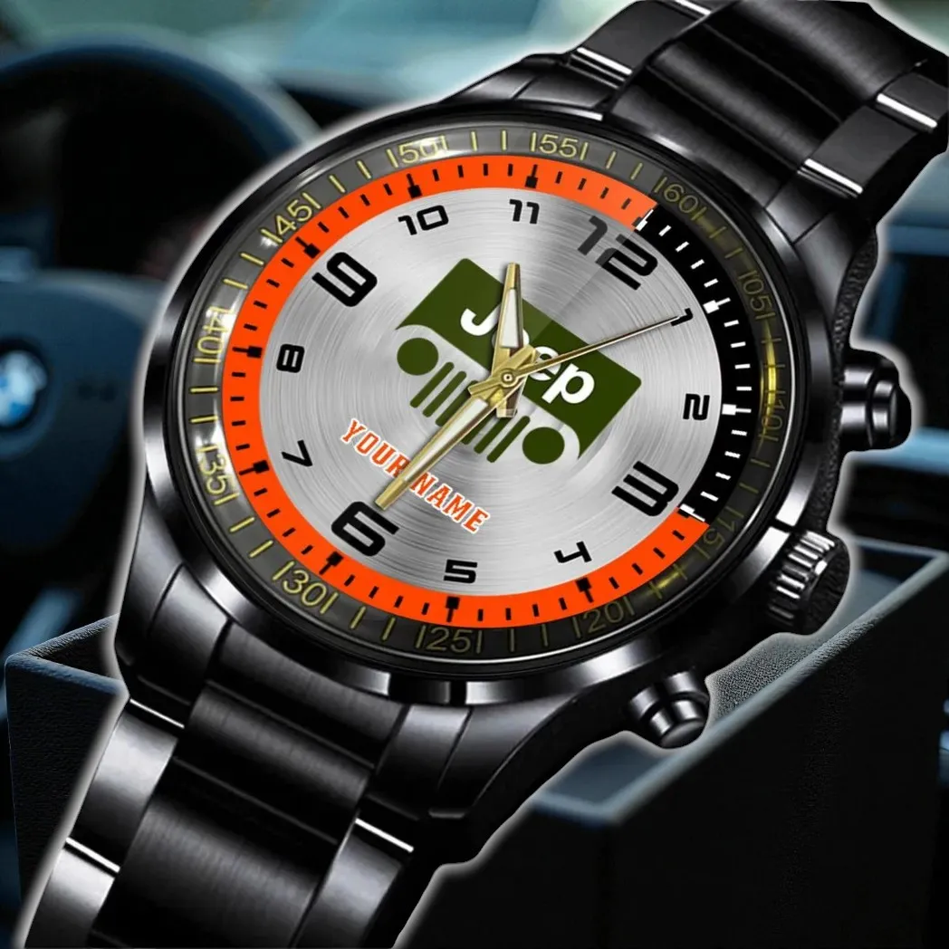 Trail-Ready SUV Stainless Steel Watch, Game Day Performance Watch DCAR478 - Orange
