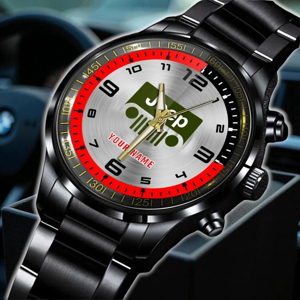 Open-Top SUV Stainless Steel Watch, Sport-Inspired Watch Precision DCAR478 - Red