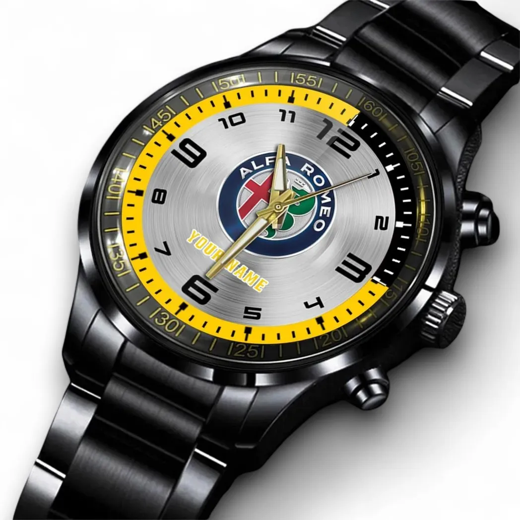 Sport Sedan Stainless Steel Watch, Elite Watch for Sports Fans DCAR478 - Black