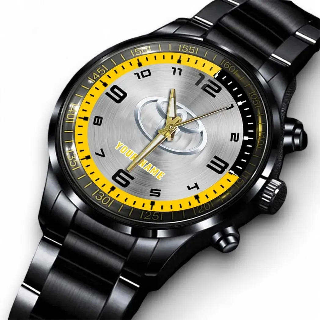 Commuter Car Stainless Steel Watch, Performance Watch for Supporters DCAR478 - Black