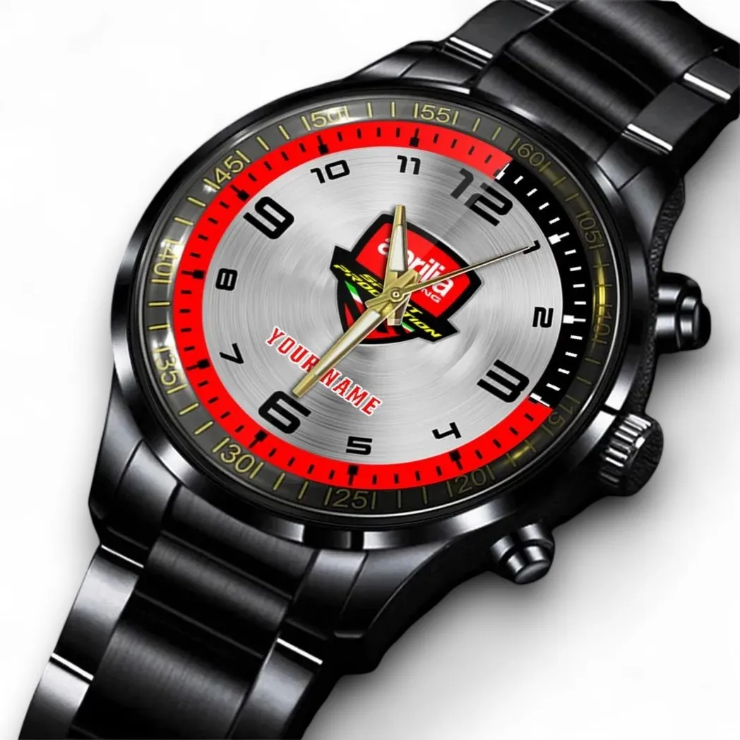 Italian Motorcycle Stainless Steel Watch, Bold Watch for Supporters DCAR478 - Red
