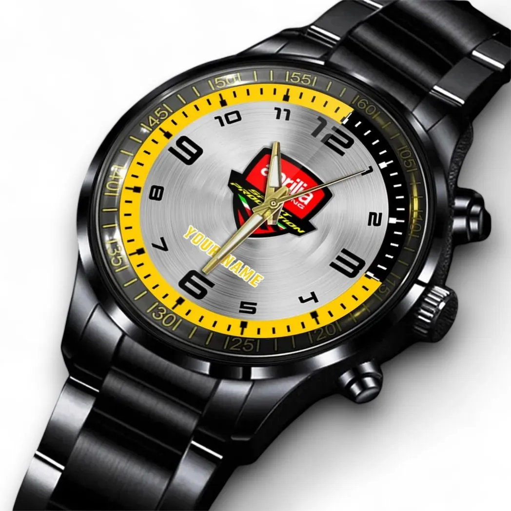 Italian Motorcycle Stainless Steel Watch, Bold Watch for Supporters DCAR478 - Black