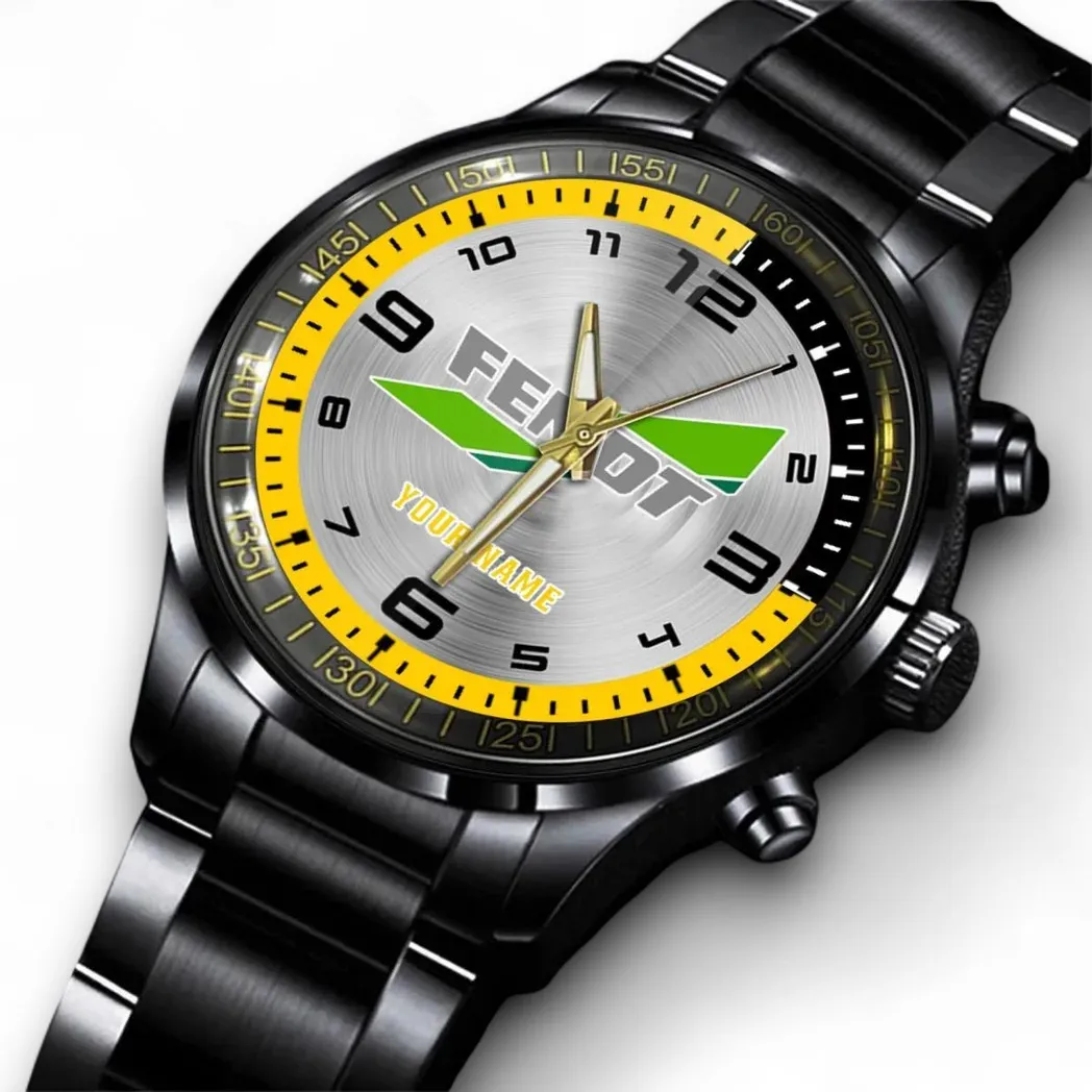 Efficient Tractor Stainless Steel Watch, Bold Watch for Supporters DCAR478 - Black