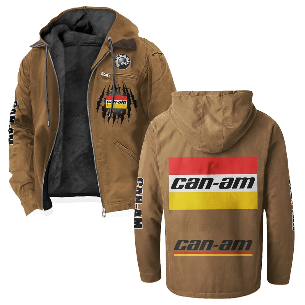Off-Road Adventure Bike Flannel Hoodie, Classic Garage Hoodie HVN1328CA - Camel