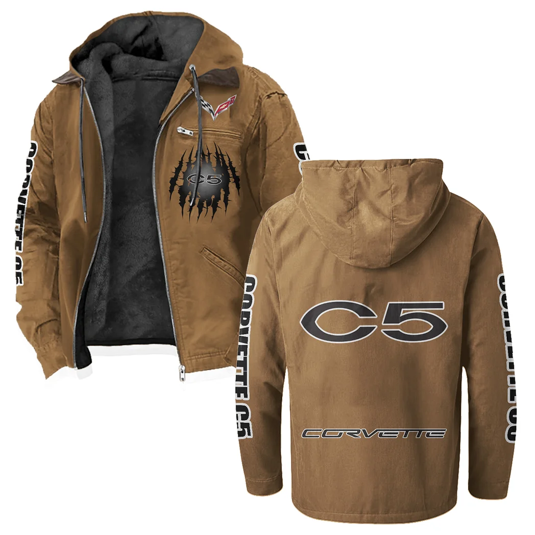 Performance Roadster Flannel Hoodie, Car Culture Flannel HVN1328CO - Camel